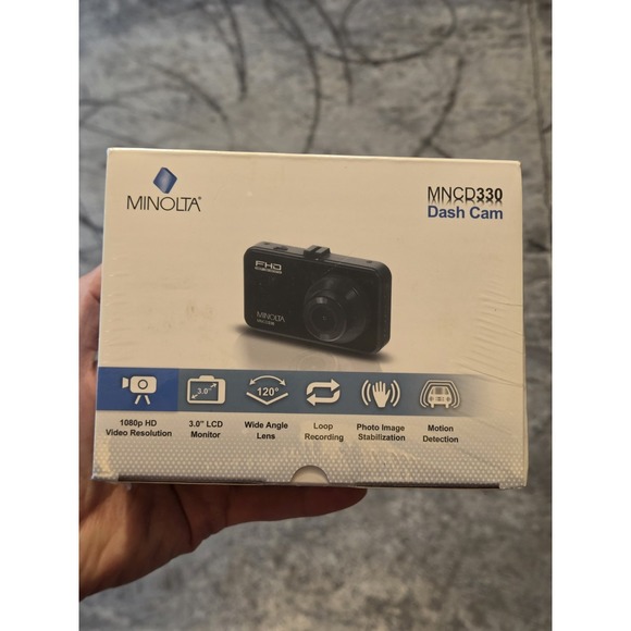 Minolta Other - NIB Minolta MNCD330 Dash Cam Black 3.0" LCD Monitor 1080p Full HD